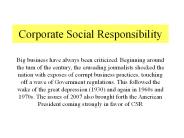 Corporate Social Responsibility