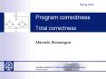 Program correctness Total correctness PowerPoint PPT Presentation