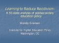 Learning to Reduce Recidivism: PowerPoint PPT Presentation