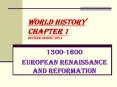 World History Chapter 1 Revised August 2014 PowerPoint PPT Presentation
