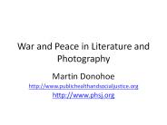 War and Peace in Literature and Photography