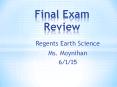 Regents Earth Science PowerPoint PPT Presentation