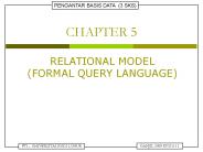 RELATIONAL MODEL (FORMAL QUERY LANGUAGE)