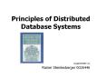 Principles of Distributed Database Systems PowerPoint PPT Presentation