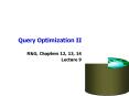 Query Optimization II PowerPoint PPT Presentation