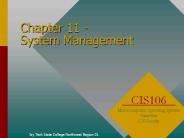 Chapter 11 - System Management
