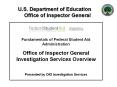 U.S. Department of Education   Office of Inspector General PowerPoint PPT Presentation