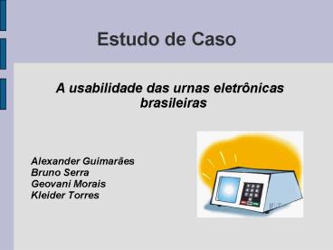 Estudo de Caso