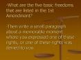PowerPoint Presentation  -  First Amendment Rights PowerPoint PPT Presentation