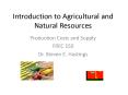 Introduction to Agricultural and Natural Resources PowerPoint PPT Presentation