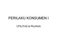 PERILAKU KONSUMEN I