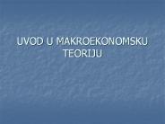 UVOD U MAKROEKONOMSKU TEORIJU