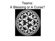Teams: A Blessing or A Curse?