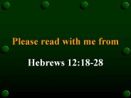 Please read with me from