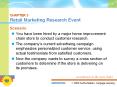 CHAPTER 5 Retail Marketing Research Event PowerPoint PPT Presentation
