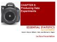 CHAPTER%209:%20Producing%20Data%20Experiments PowerPoint PPT Presentation