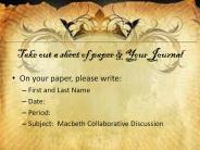 Take out a sheet of paper