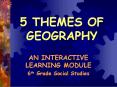 5 THEMES OF GEOGRAPHY PowerPoint PPT Presentation