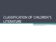CLASSIFICATION OF CHILDREN PowerPoint PPT Presentation