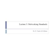 Lecture 3: Networking Standards