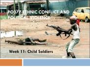 PO377 Ethnic Conflict and Political Violence