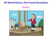 AP World History: The French Revolution