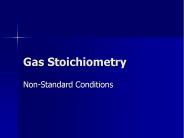 Gas Stoichiometry