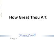 How Great Thou Art
