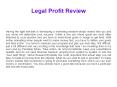 Legal Profit Software Review PowerPoint PPT Presentation