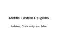 Middle%20Eastern%20Religions PowerPoint PPT Presentation