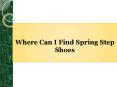 Where Can I Find Spring Step Shoes PowerPoint PPT Presentation