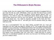 The Millionaire's Brain Book Review