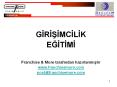 GIRISIMCILIK PowerPoint PPT Presentation