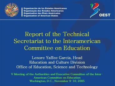 Education in the OAS