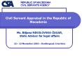 Civil Servant Appraisal in the Republic of Macedonia PowerPoint PPT Presentation