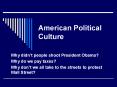 American Political Culture PowerPoint PPT Presentation