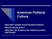 American Political Culture
