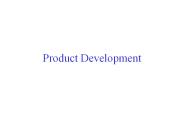 Product Development