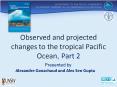 Observed and projected changes to the tropical Pacific Ocean, Part 2 PowerPoint PPT Presentation