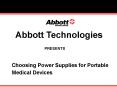 Choosing Power Supplies for Portable Medical Devices PowerPoint PPT Presentation