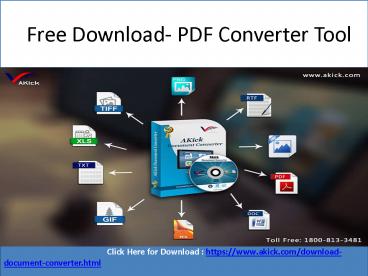 Free Download- PDF Converter Tool