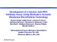 Development of a Generic Anti-PEG Antibody Assay Using BioScale's Acoustic Membrane MicroParticle Technology PowerPoint PPT Presentation