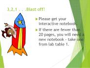 3,2,1 . . .Blast off!