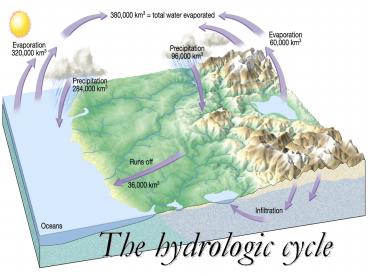 The hydrologic cycle