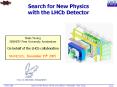 Search for New Physics with the LHCb Detector PowerPoint PPT Presentation