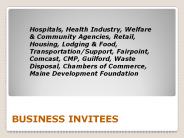 BUSINESS INVITEES