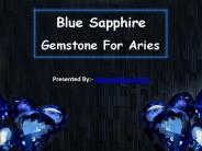 Blue Sapphire Gemstone For Aries