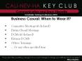 Business Casual: When to Wear it? PowerPoint PPT Presentation