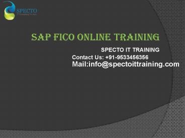 sap fico training in usa