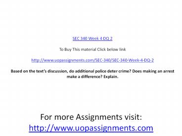 SEC 340 Week 4 DQ 2